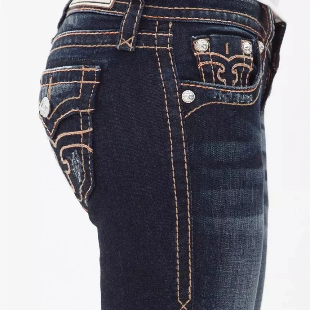 ROCK REVIVAL Alivia Dark Blue Jeans - Picture 14 of 14